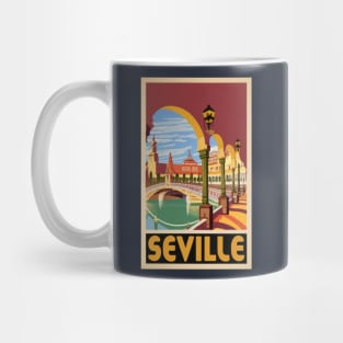 A Vintage Travel Art of Seville - Spain Mug